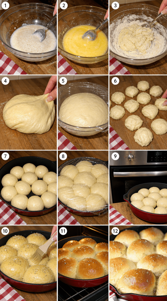 Soft Homemade Dinner Rolls With Buttery Tops ingredients