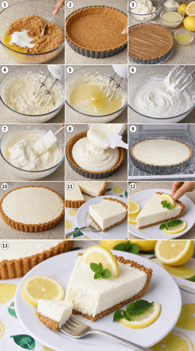 Refreshing No Bake Citrus Tart Dessert Recipe ingredients