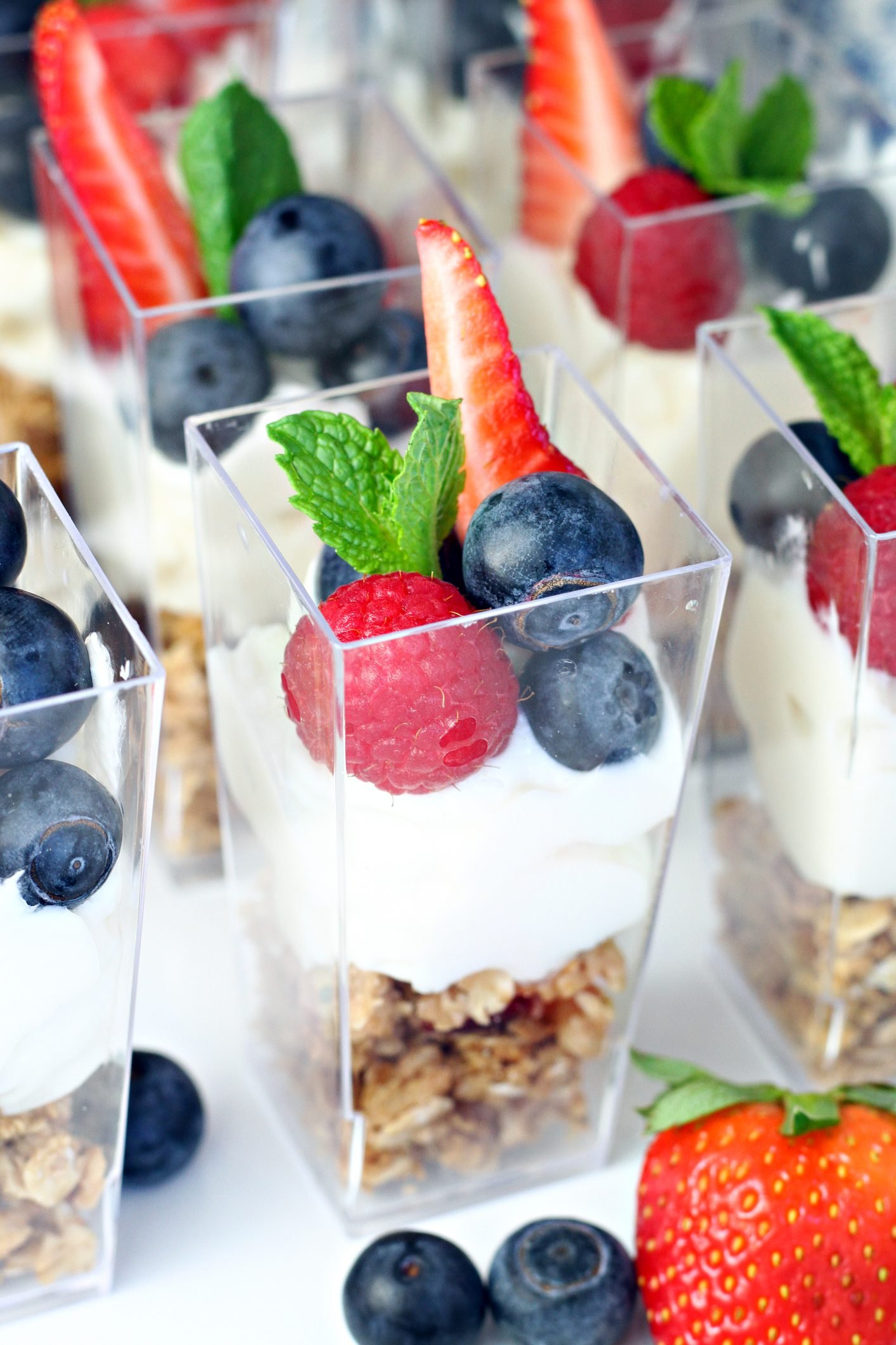 Stacking Honey Vanilla Yogurt With Seasonal Fresh Fruit