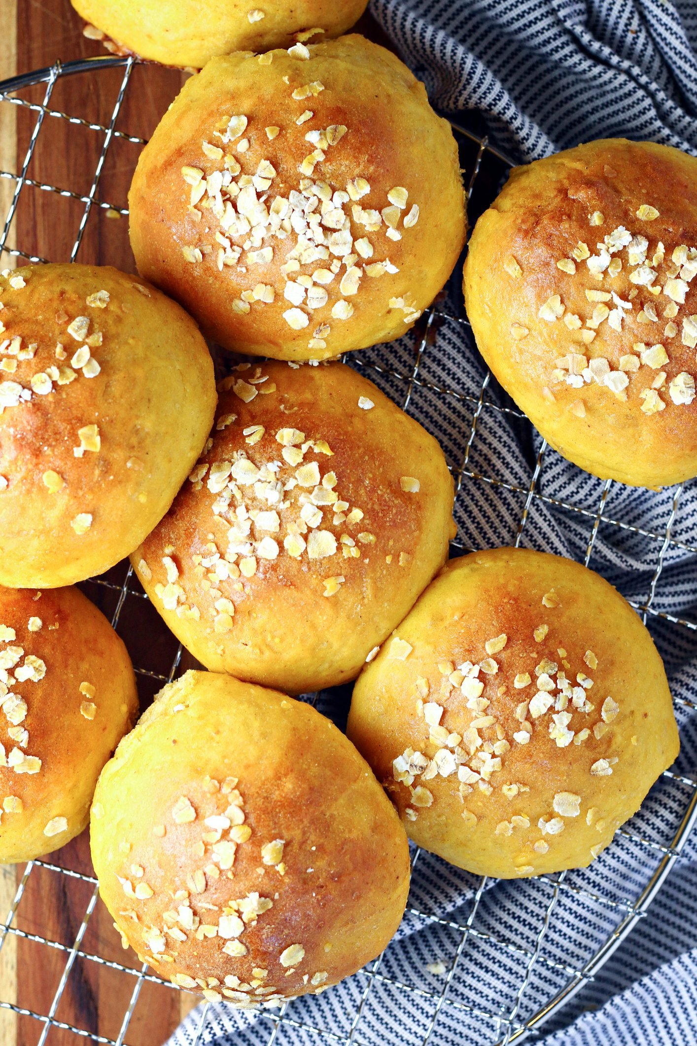Homemade Pumpkin Rolls Swirled With Warm Spiced Honey