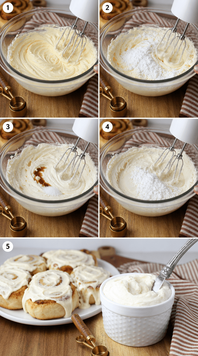 Dreamy Cream Cheese Drizzle Over Warm Cinnamon Rolls ingredients