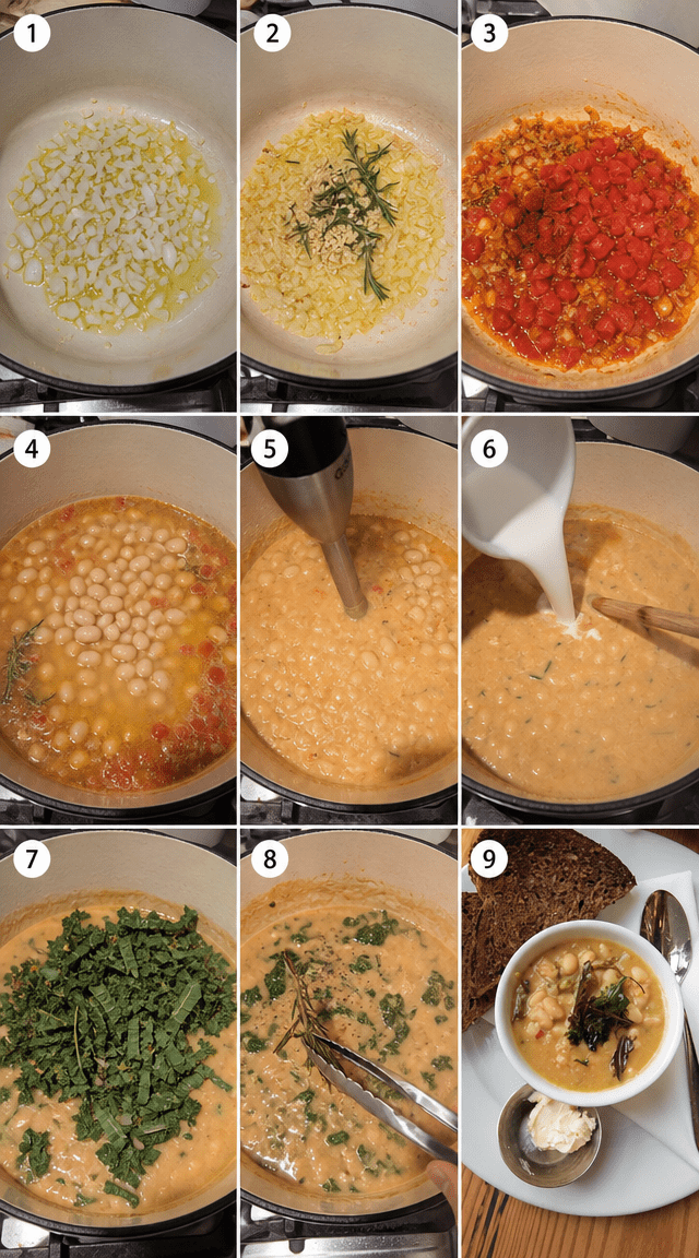 Hearty Tuscan Bean and Kale Soup Recipe ingredients