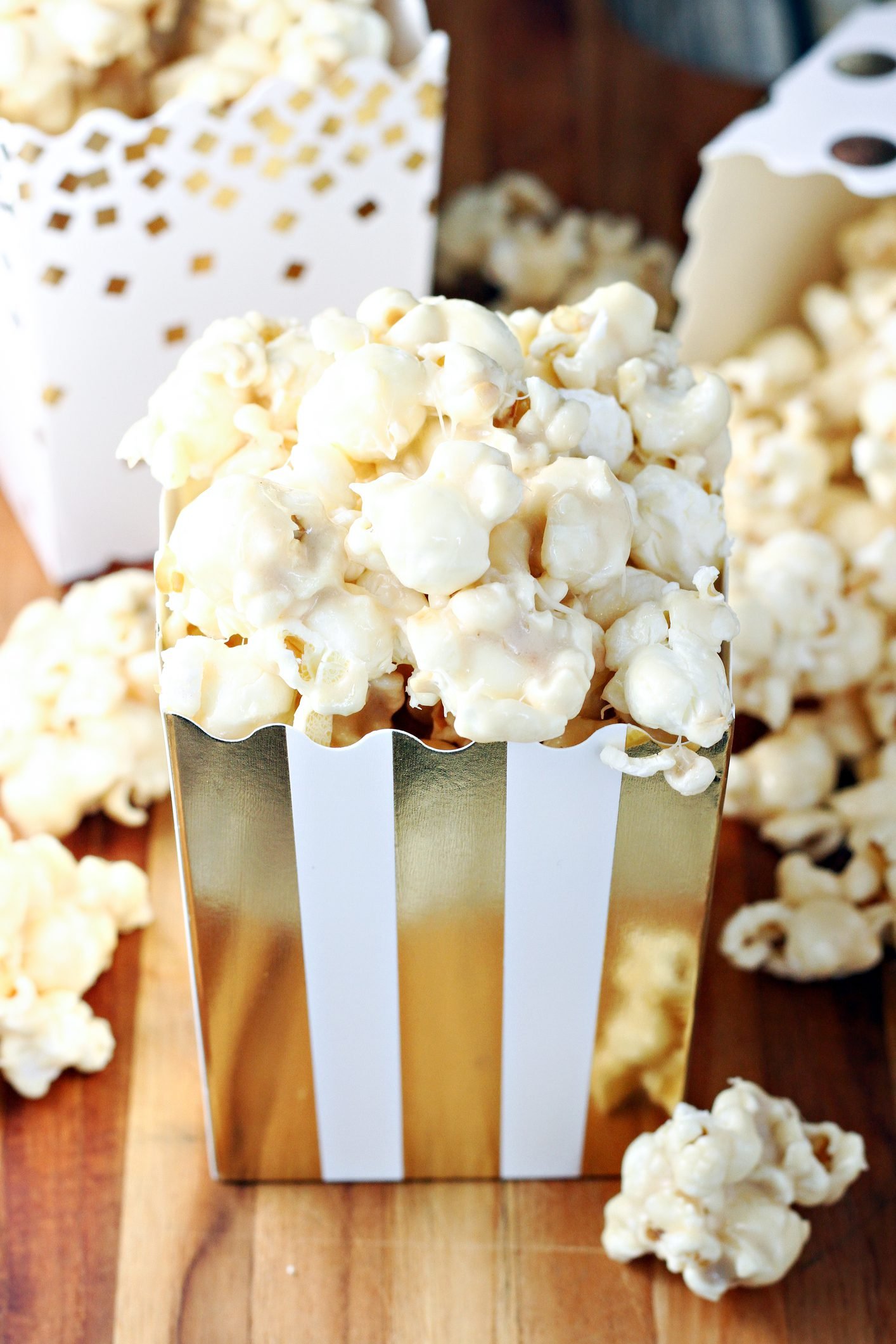 Irresistible Oven Toasted Popcorn With Golden Caramel Glaze