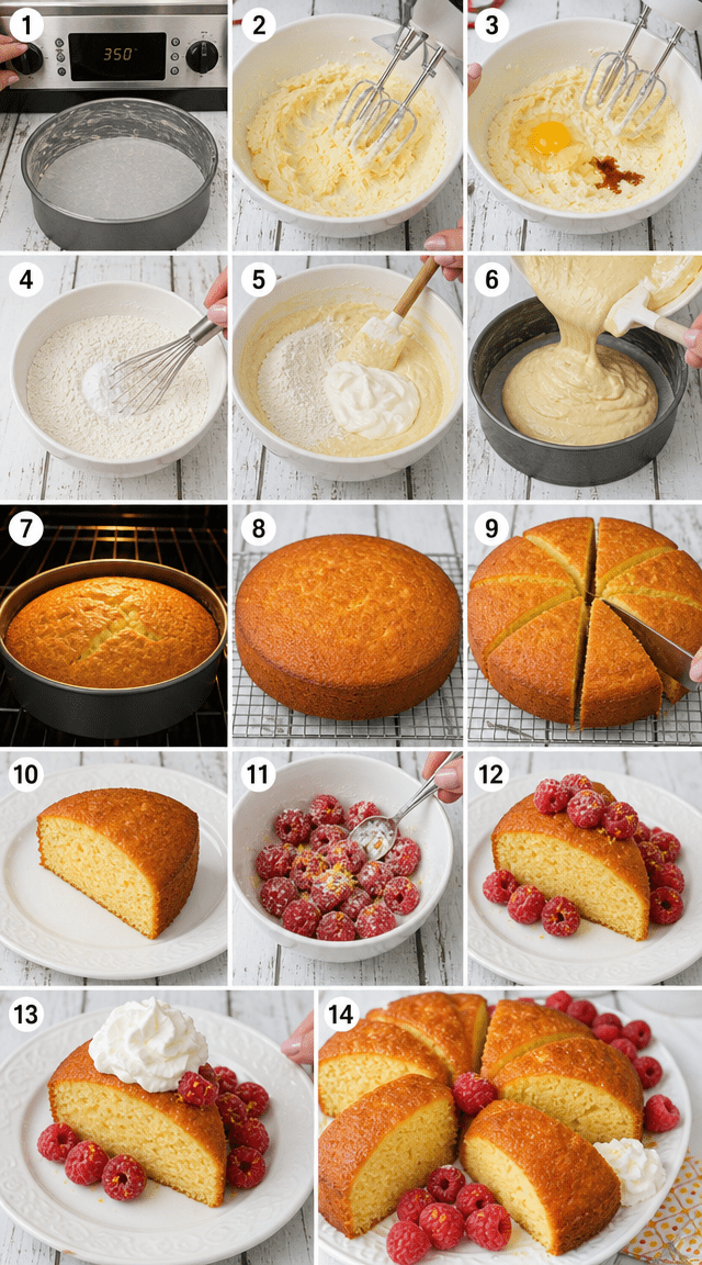 Raspberry Sour Cream Butter Cake With Tangy Glaze ingredients