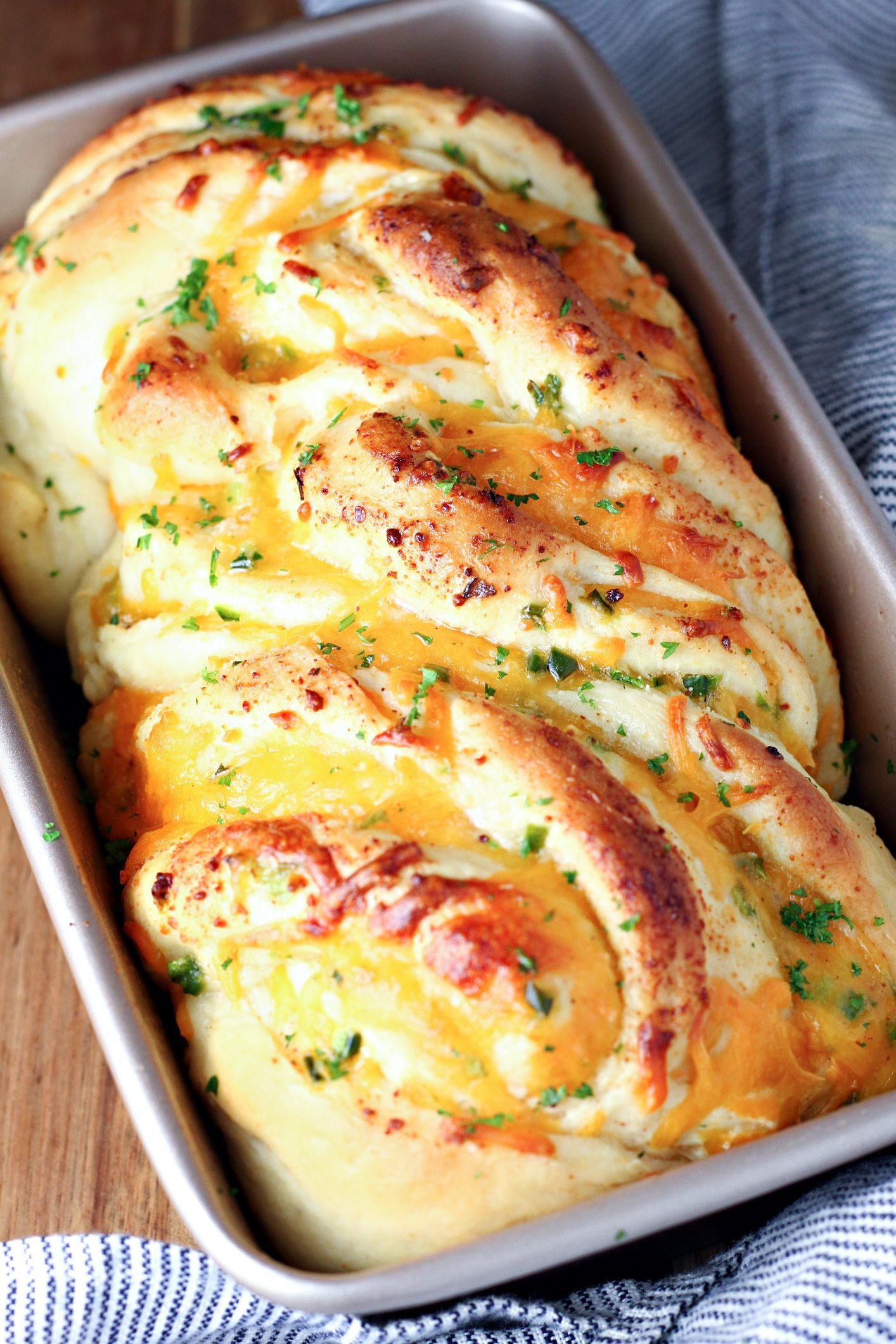 Fiery Cheese Jalapeño Bread Baked in Cast Iron