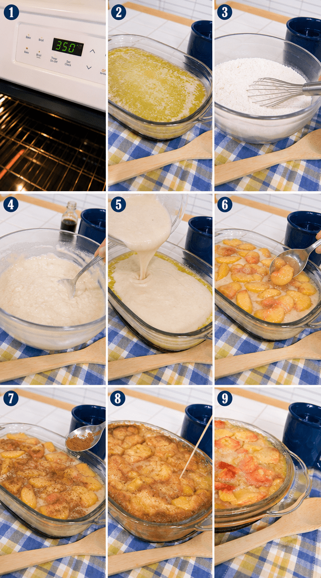 Homemade Peach Cobbler With a Golden Butter Crust ingredients