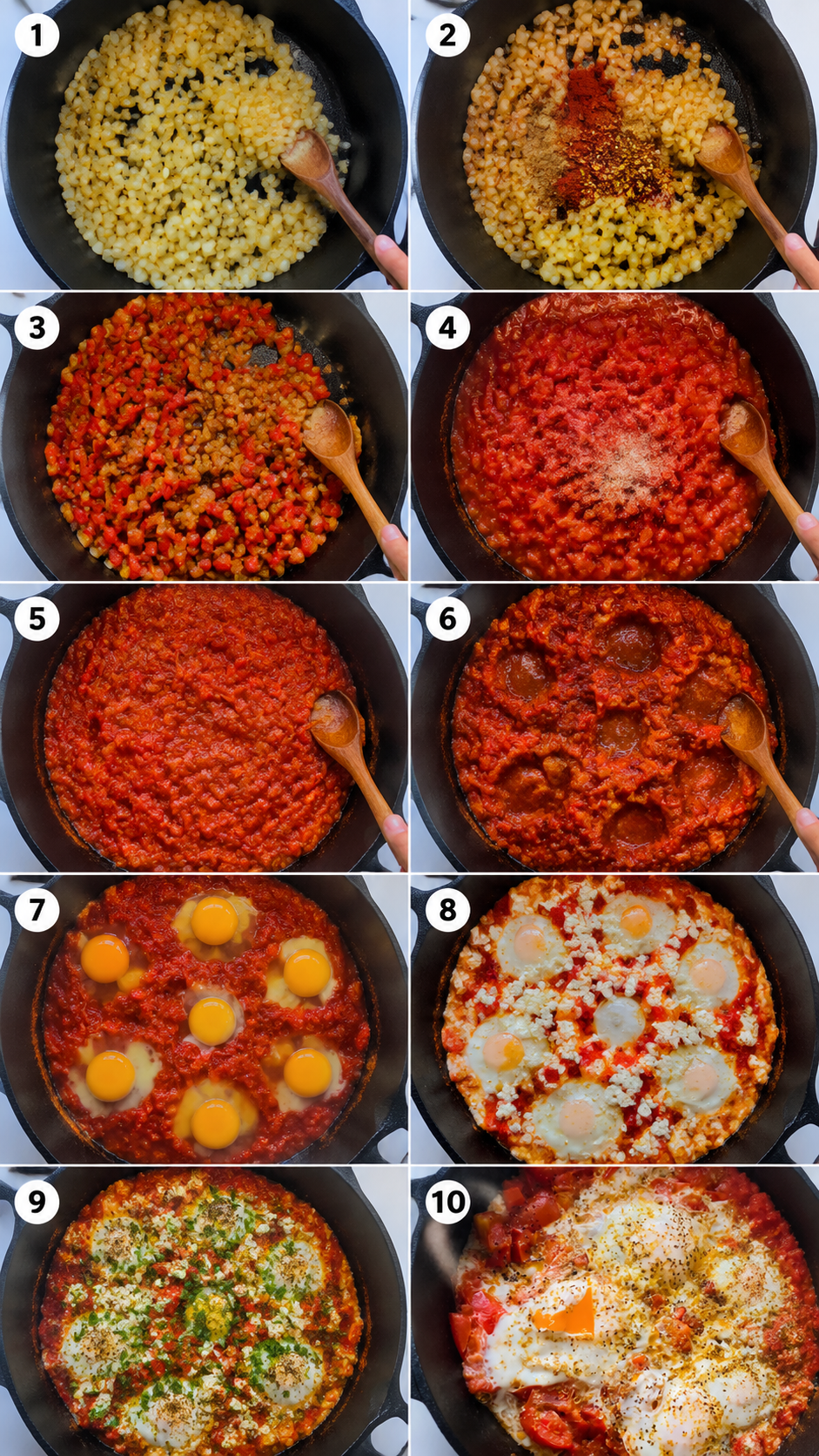 Shakshuka Style Eggs With Smoky Roasted Peppers ingredients