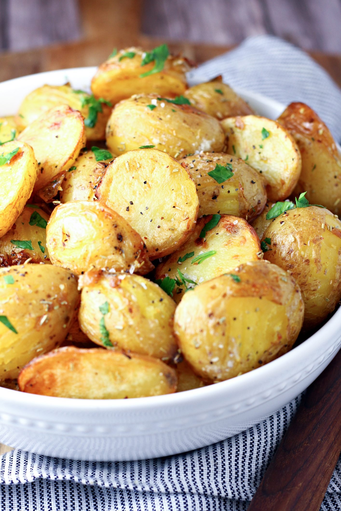 Irresistible Golden Baby Potatoes With Garlic Butter