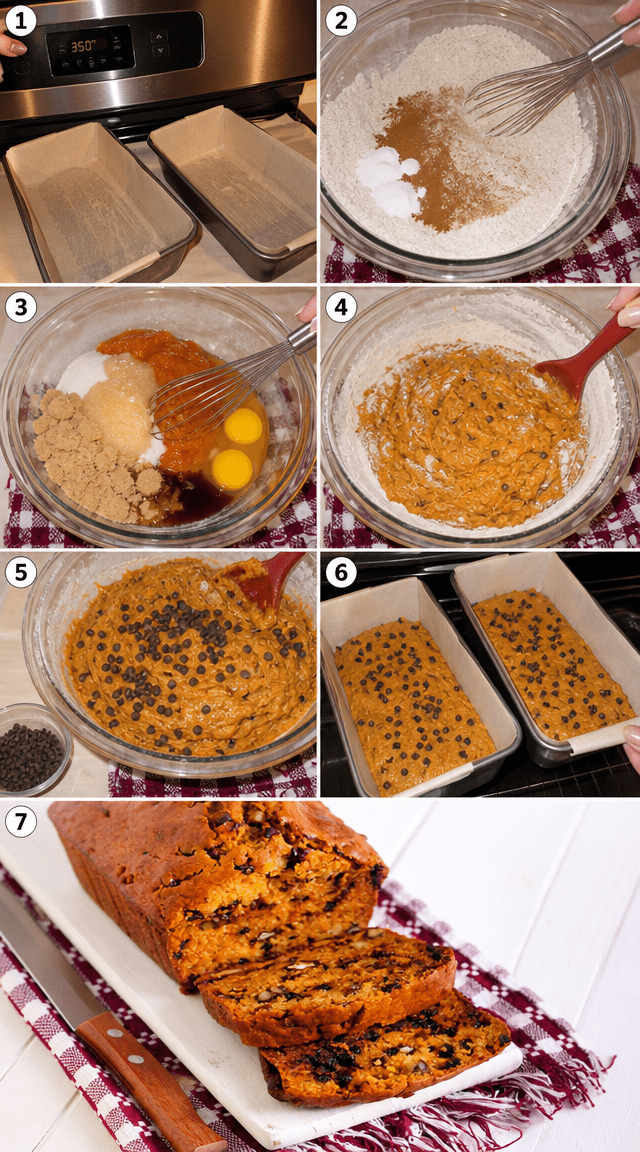 Chocolate Chip Pumpkin Loaf Warming Every Autumn Table ingredients