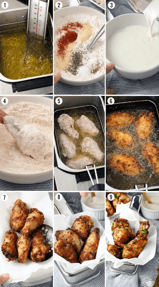 Secrets Behind Perfectly Crunchy Southern Fried Wings ingredients