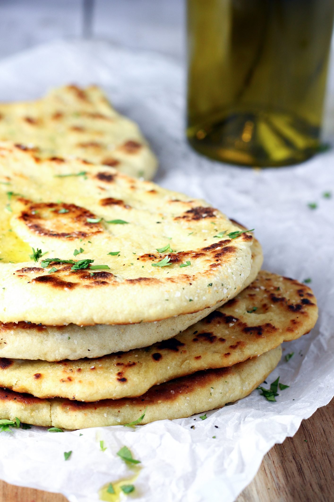 Rustic Herb Flatbreads Sizzled in Cast Iron