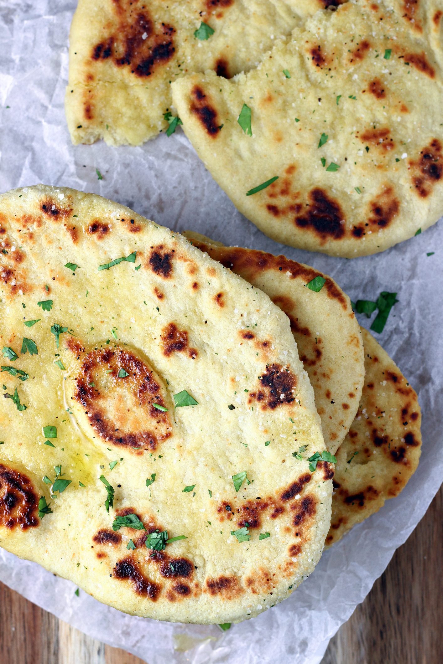 Rustic Herb Flatbreads Sizzled in Cast Iron