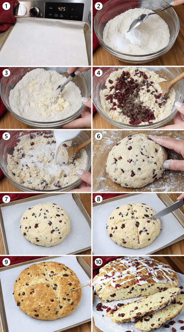 Rustic Cranberry Soda Bread Straight From Scratch ingredients