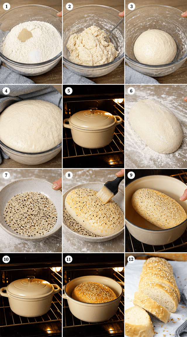 Crafting a Hearty Seeded Italian Bread From Scratch ingredients