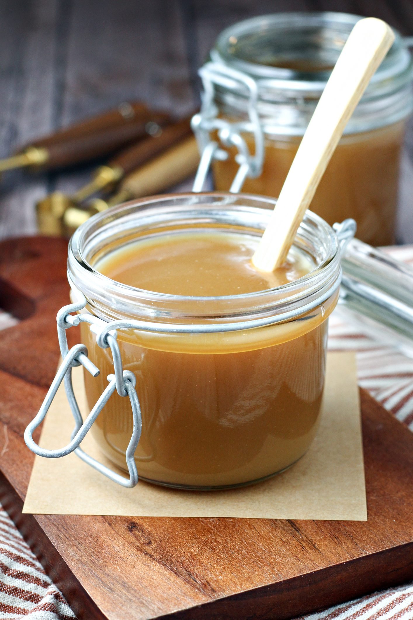 Homemade Caramel Sauce With Deep Amber Flavor