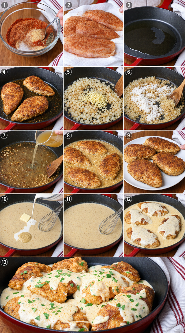 Smoky Paprika Chicken Drowning in Silky Gravy ingredients