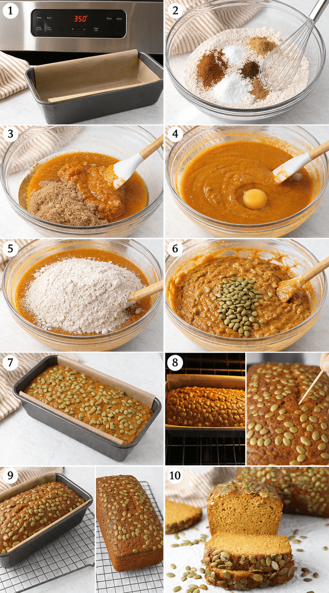 Autumn Spiced Pumpkin Seed Harvest Bread Recipe ingredients