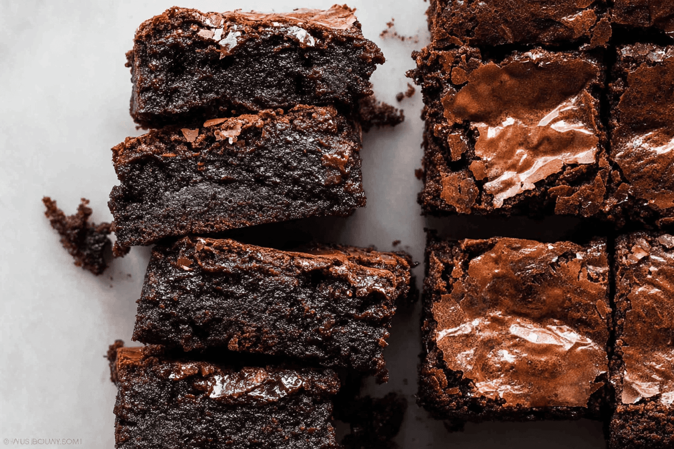 Decadent Fudgy Homemade Chocolate Brownie Recipe