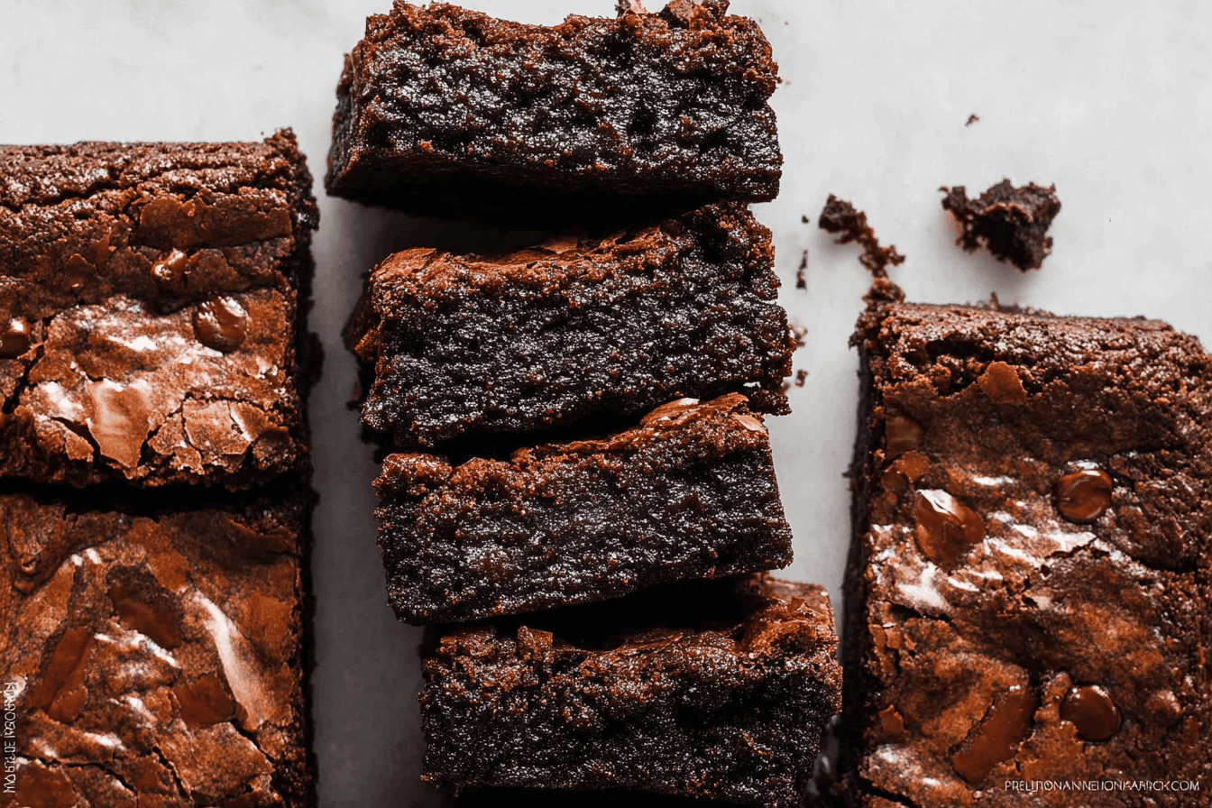 Decadent Fudgy Homemade Chocolate Brownie Recipe