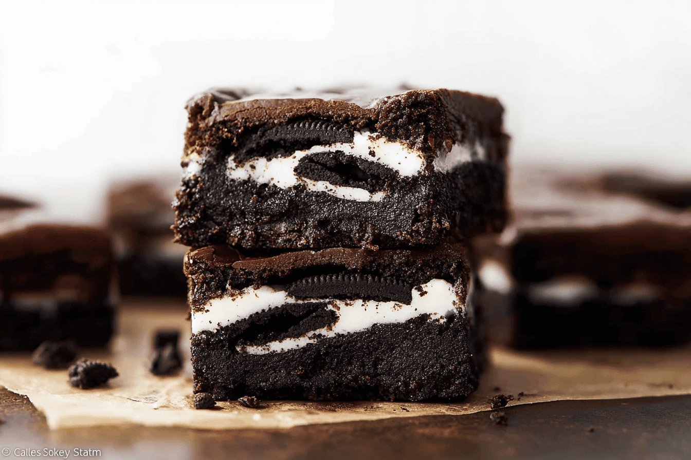Fudgy Cookies and Cream Brownie Recipe