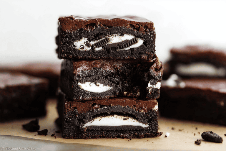Fudgy Cookies and Cream Brownie Recipe
