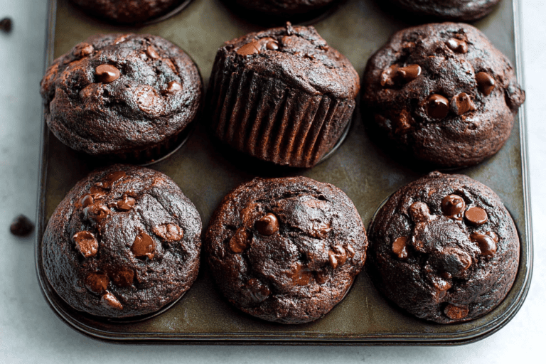 Irresistible Homemade Double Chocolate Muffins Recipe