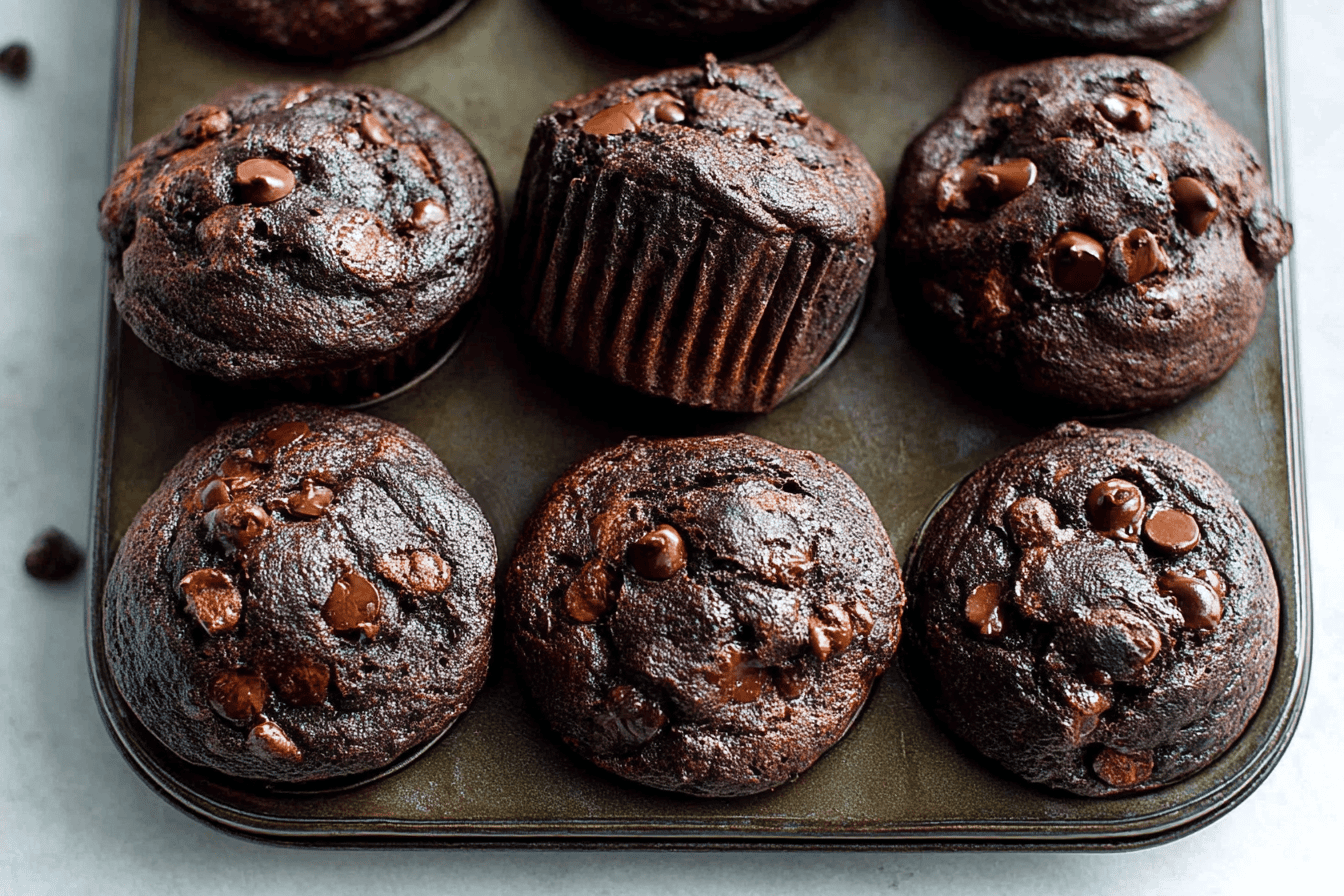 Irresistible Homemade Double Chocolate Muffins Recipe