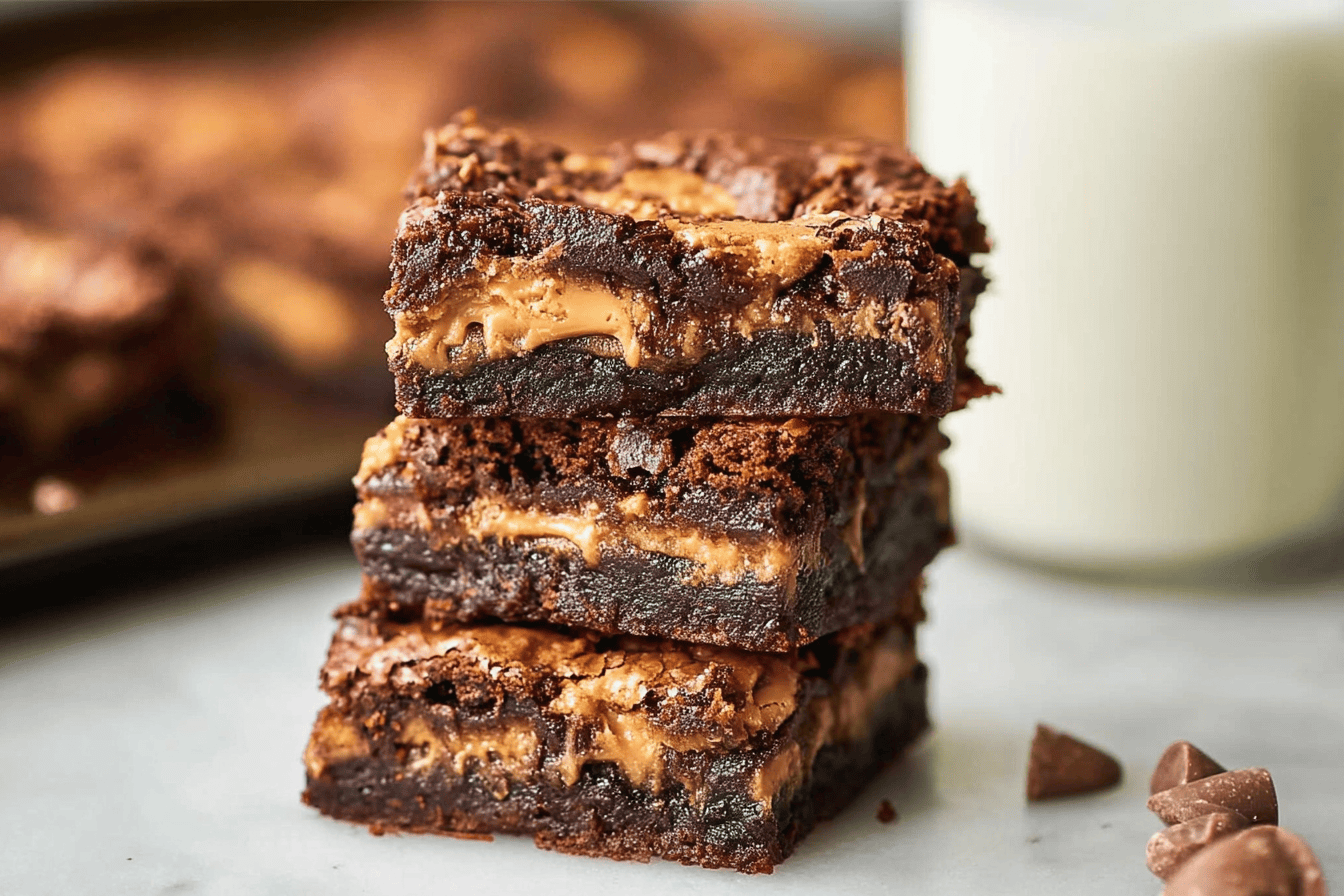 Ultimate Fudgy Chocolate Peanut Butter Brownies