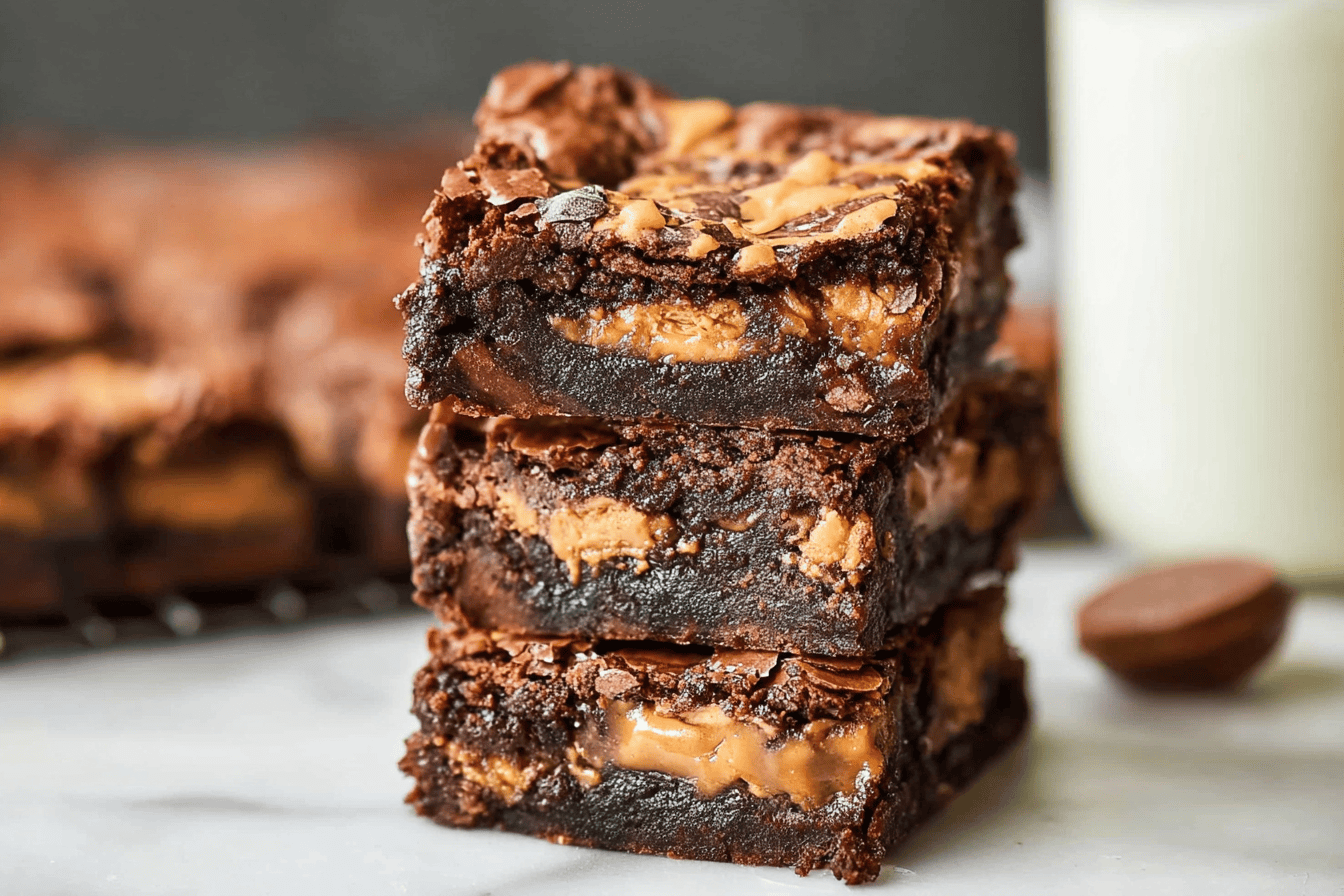 Ultimate Fudgy Chocolate Peanut Butter Brownies